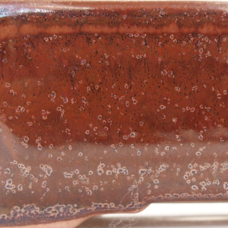 kerámia bonsai tál 13 x 9,5 x 5 cm, barna