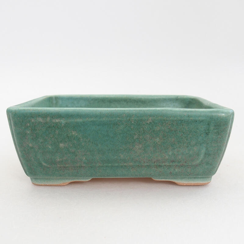 kerámia bonsai tál 13 x 9,5 x 5 cm, zöld