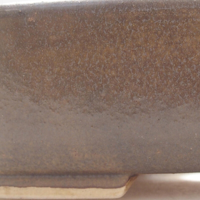 kerámia bonsai tál 14,5 x 12 x 4 cm, barna színű