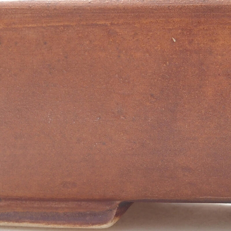 kerámia bonsai tál 14,5 x 12 x 4 cm, barna színű