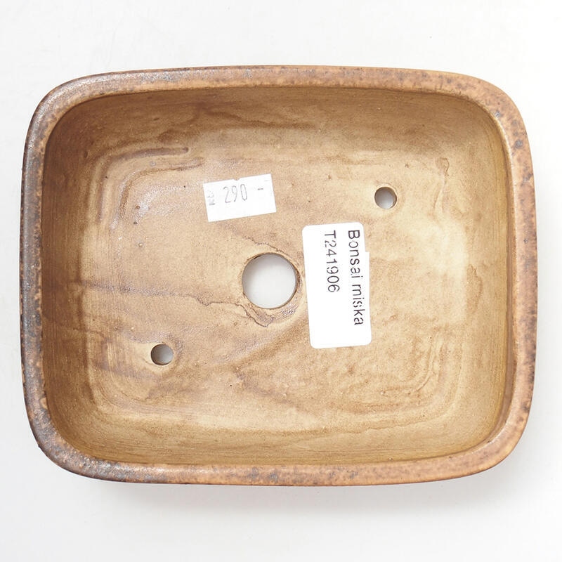 kerámia bonsai tál 14,5 x 12 x 4 cm, rózsaszínű