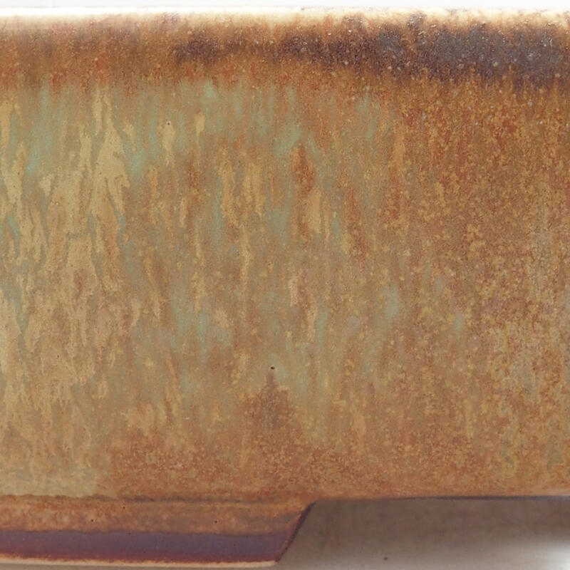 kerámia bonsai tál 14,5 x 12 x 4 cm, zöld