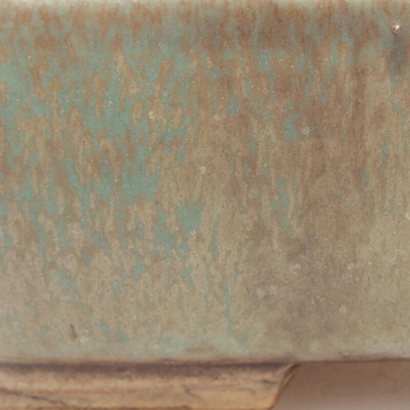 kerámia bonsai tál 14,5 x 12 x 4 cm, zöld