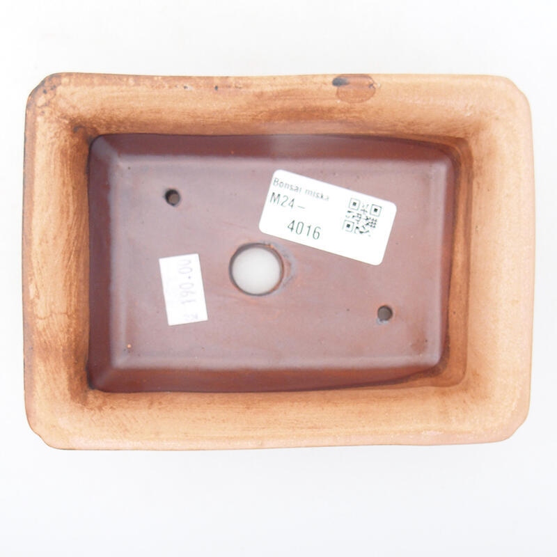 kerámia bonsai tál 14 x 10,5 x 4 cm, rózsaszínű