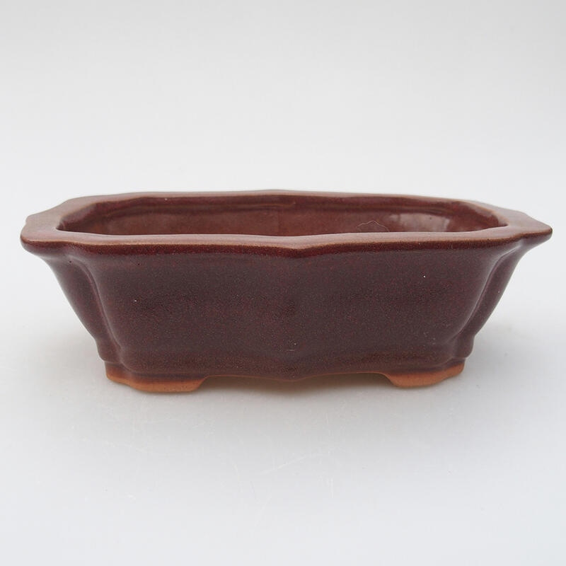 kerámia bonsai tál 14 x 10 x 4 cm, rózsaszínű