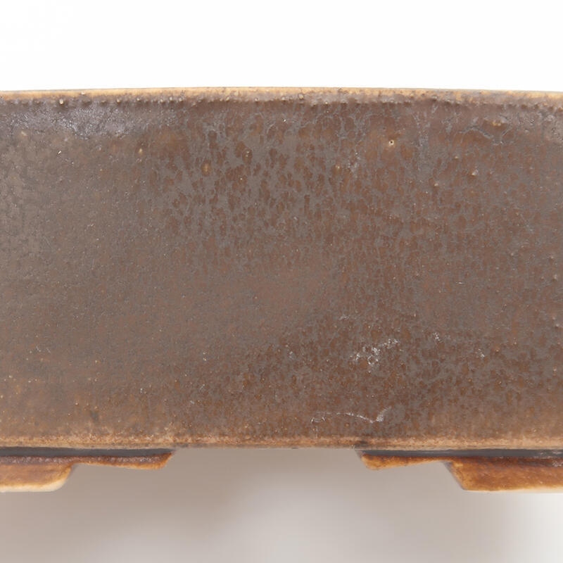 kerámia bonsai tál 14 x 11,5 x 4,5 cm, barna