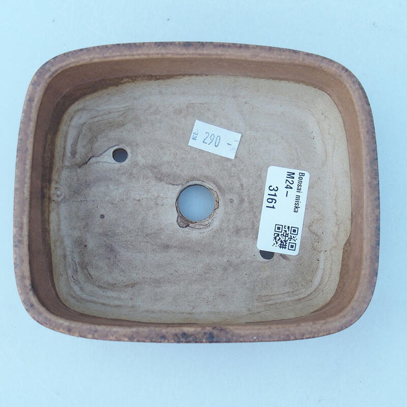 Kerámia bonsai tál 14 x 11,5 x 4,5 cm, rózsaszínű