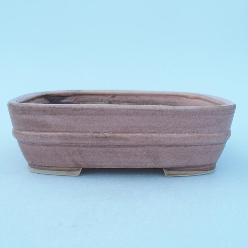 Kerámia bonsai tál 14 x 11,5 x 4,5 cm, rózsaszínű