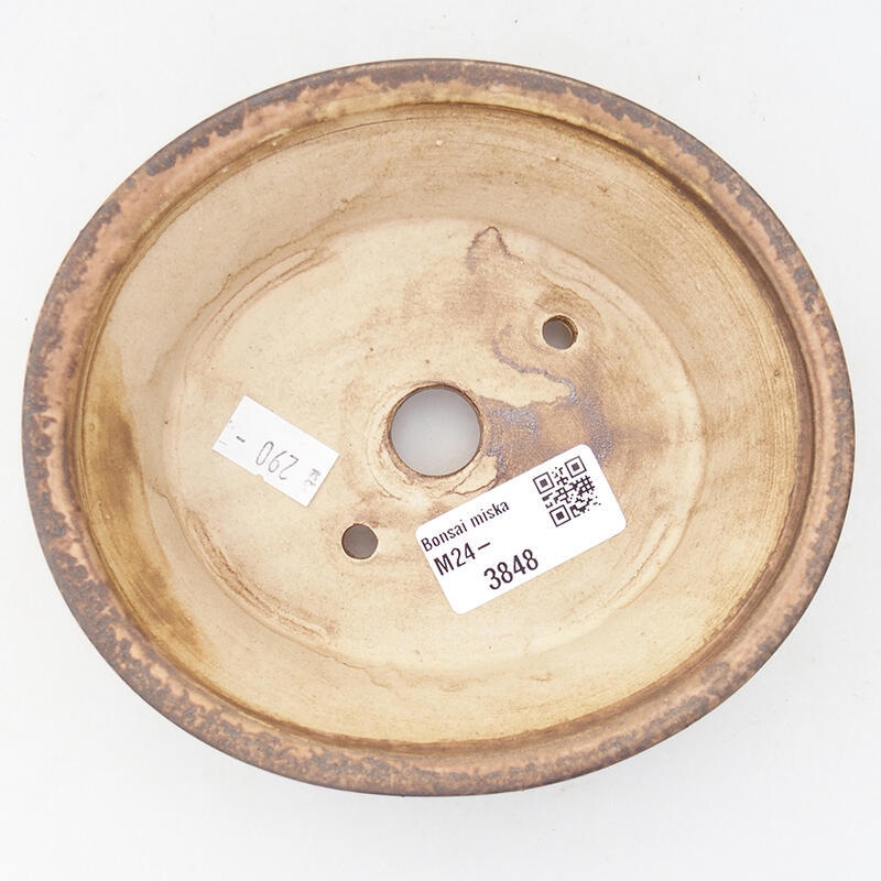 kerámia bonsai tál 14 x 12,5 x 4 cm, rózsaszínű