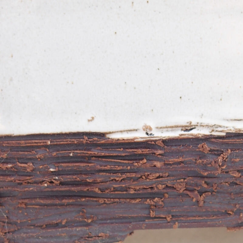 kerámia bonsai tál 14 x 12,5 x 7 cm, fehér színű