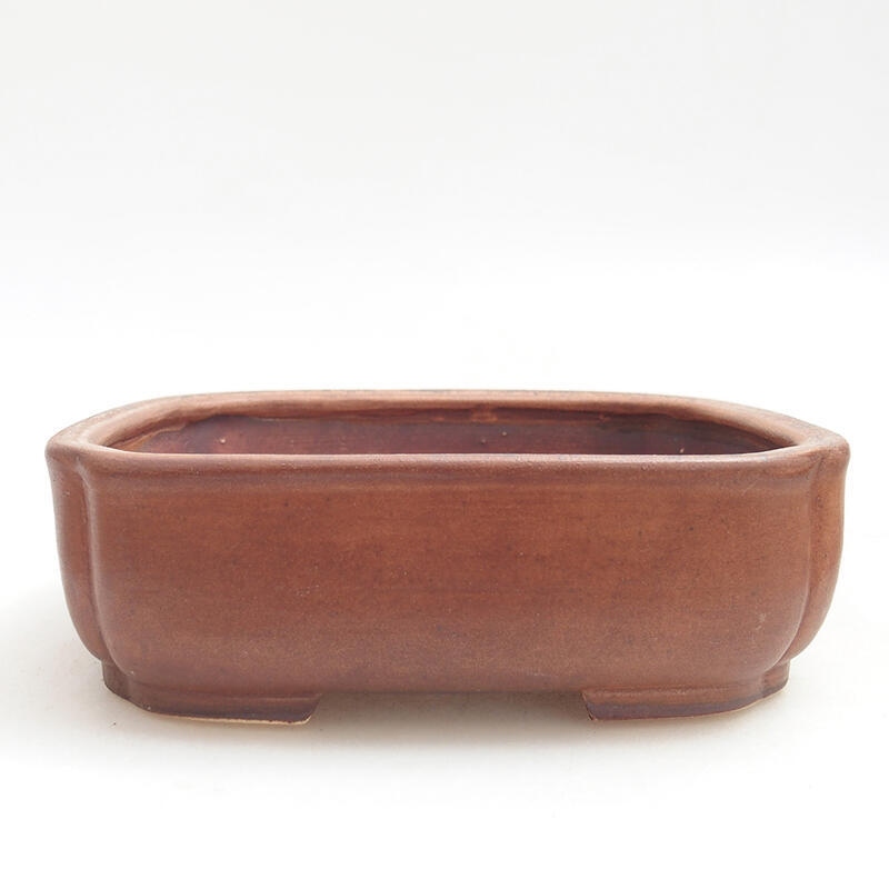 kerámia bonsai tál 14 x 12 x 4 cm, barna