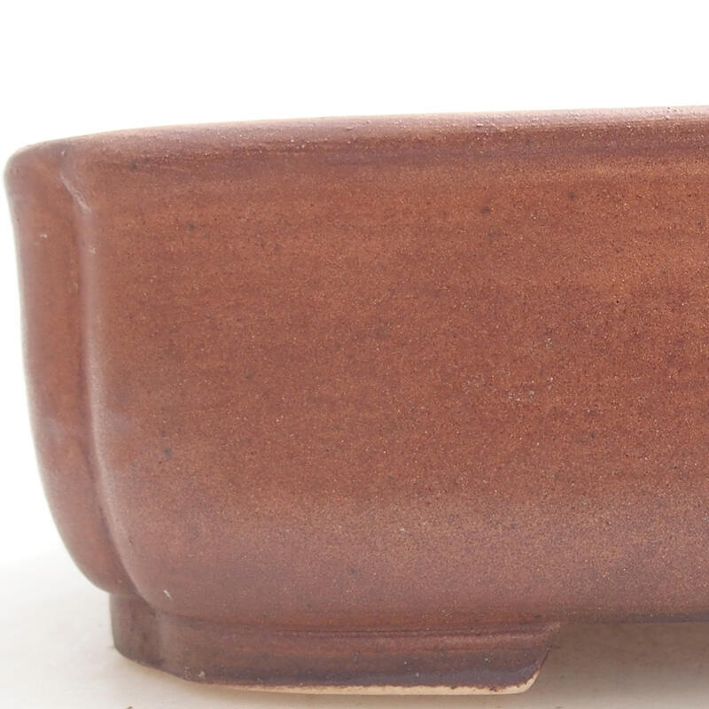 kerámia bonsai tál 14 x 12 x 4 cm, barna