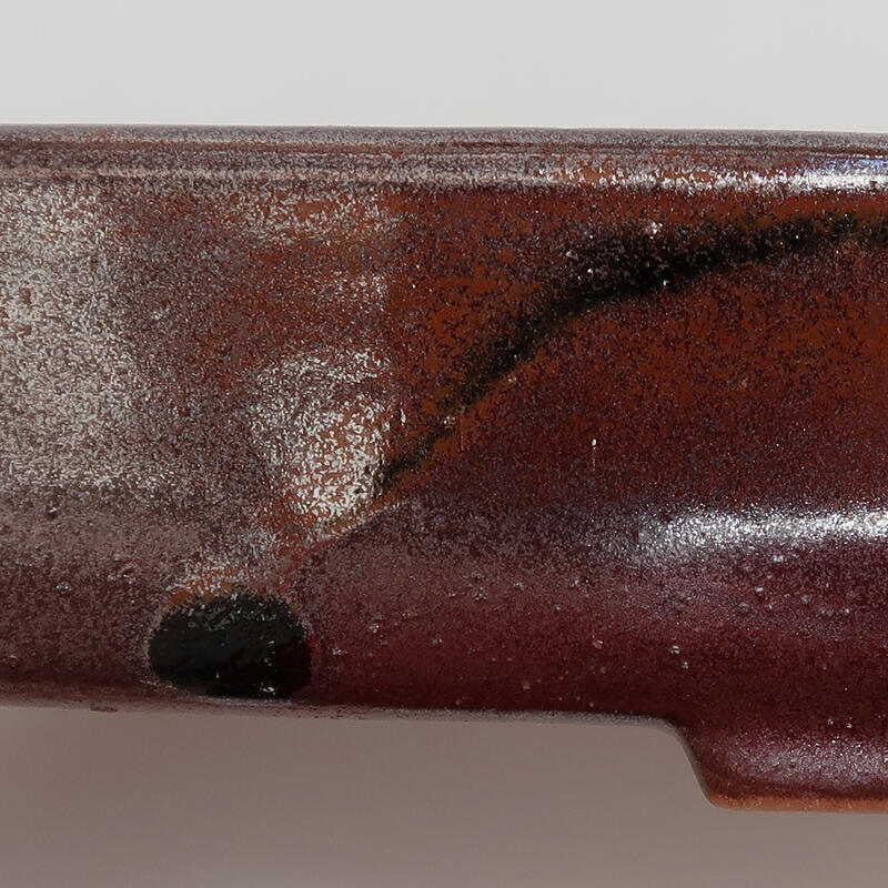 kerámia bonsai tál 15,5 x 11 x 3 cm, barna