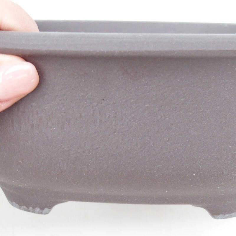 Kerámia bonsai tál 15,5 x 12,5 x 7 cm, fekete színben