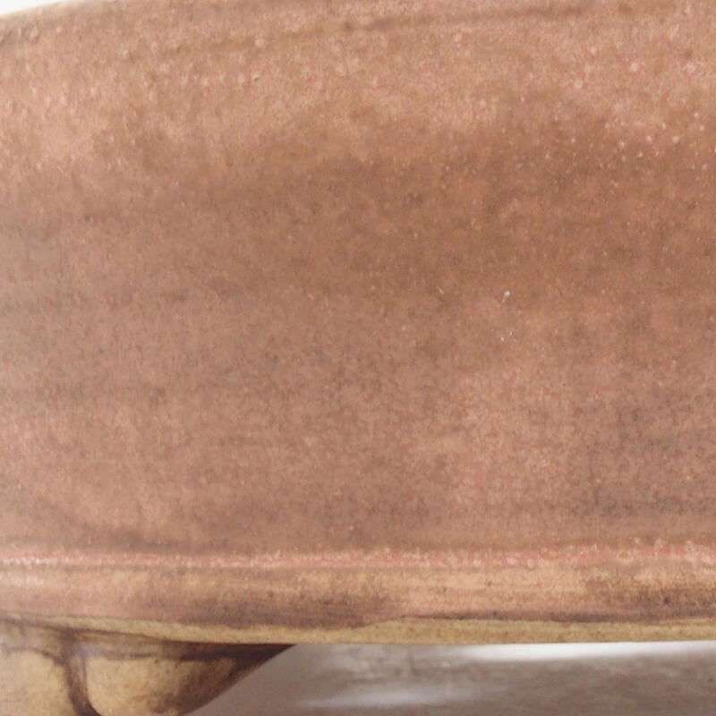 Kerámia bonsai tál 15,5 x 15,5 x 5 cm, rózsaszínű