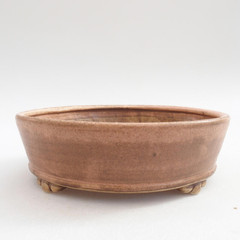 Kerámia bonsai tál 15,5 x 15,5 x 5 cm, rózsaszínű