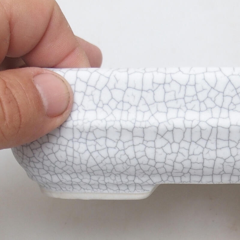 kerámia bonsai tál 15 x 10,5 x 4,5 cm, raku színben