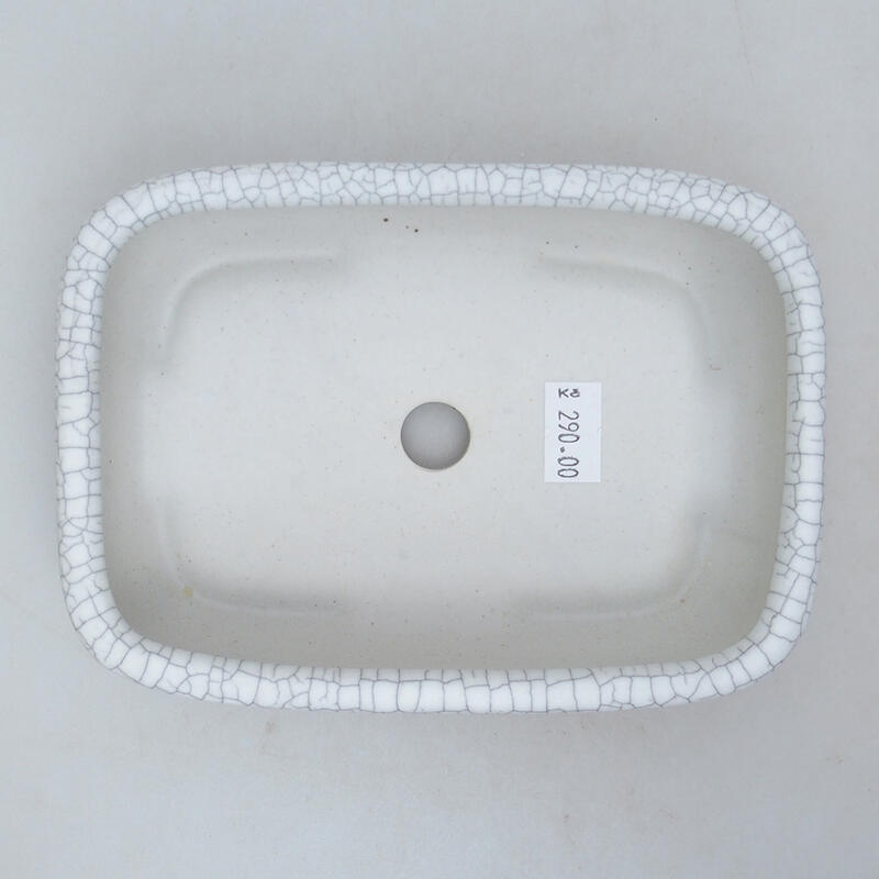 kerámia bonsai tál 15 x 10,5 x 4,5 cm, raku színben