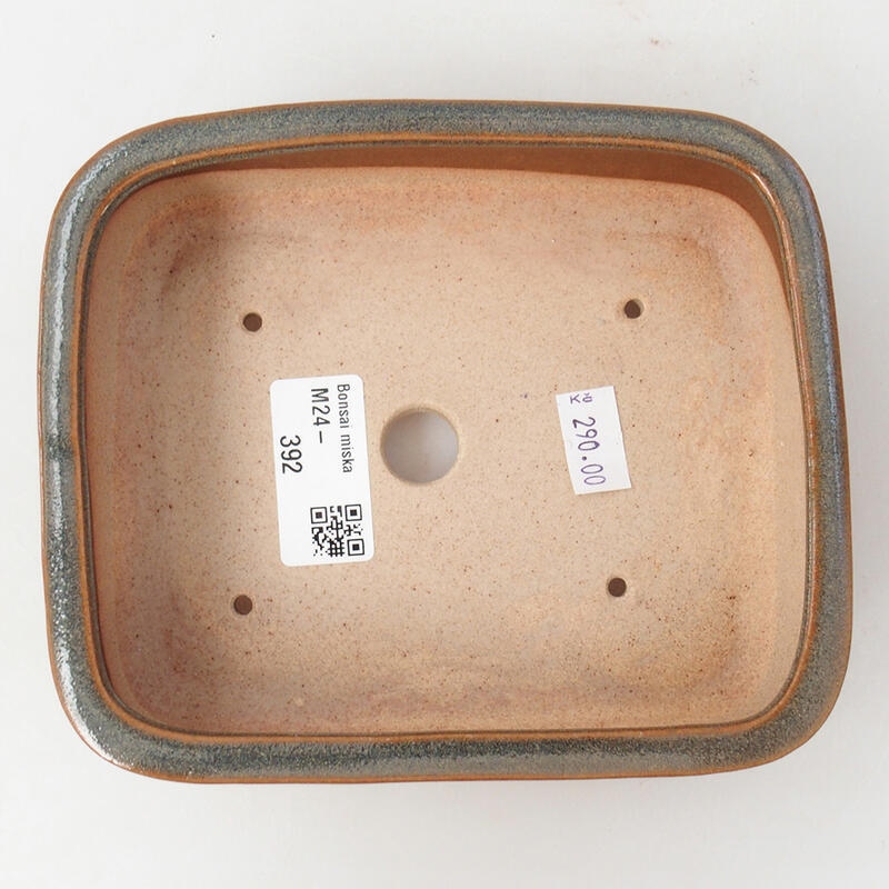 kerámia bonsai tál 15 x 12,5 x 4,5 cm, barna