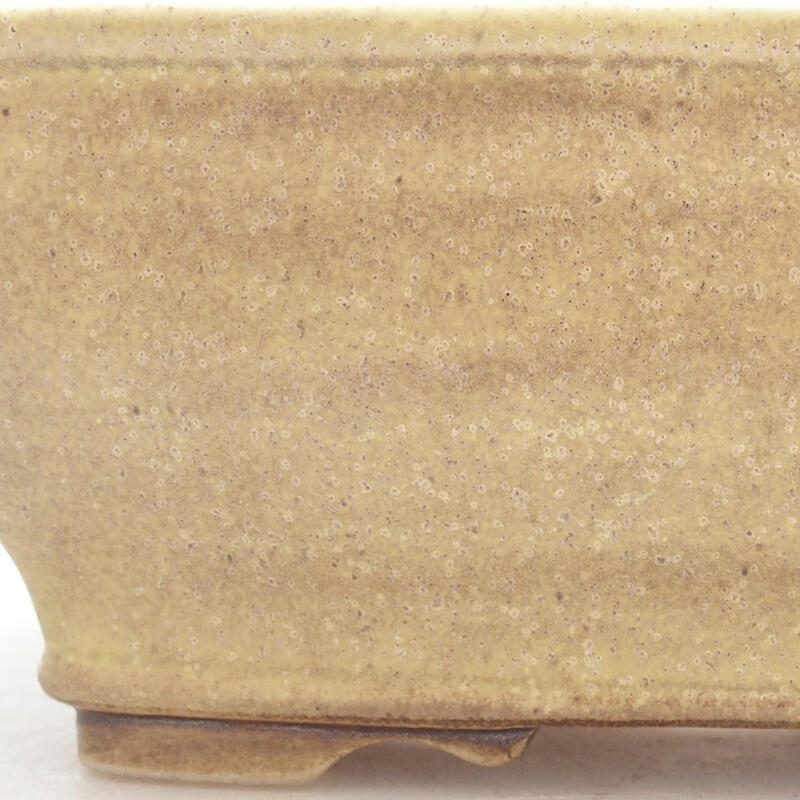 Kerámia bonsai tál 15 x 12,5 x 5,5 cm, zöld