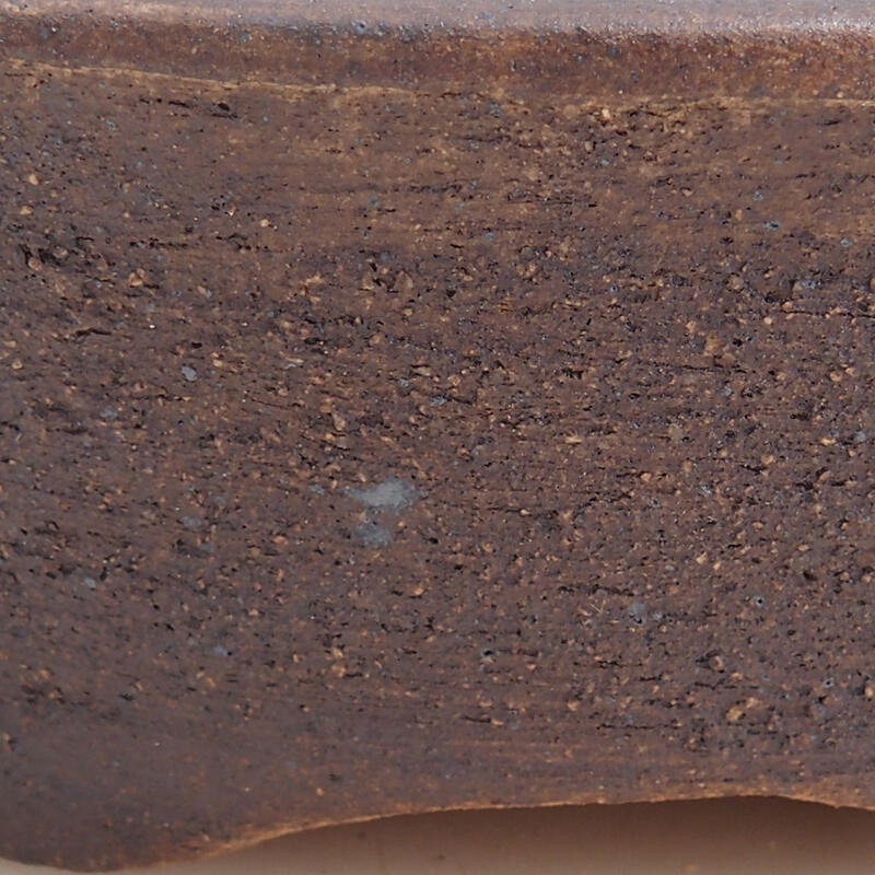 kerámia bonsai tál 15 x 12 x 4 cm, barna