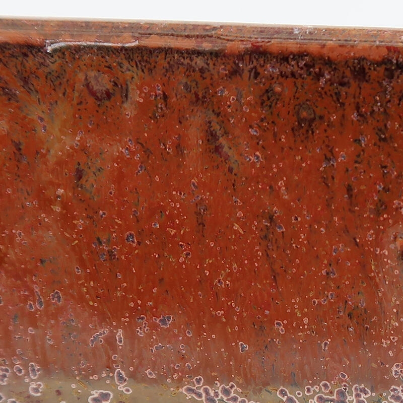 kerámia bonsai tál 15 x 12 x 4 cm, barna