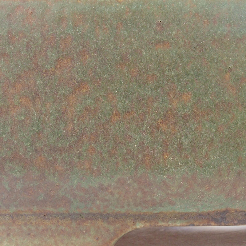 kerámia bonsai tál 15 x 12 x 5,5 cm, zöld