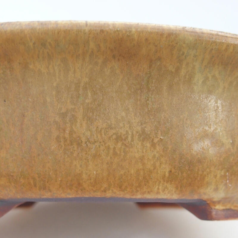 kerámia bonsai tál 15 x 14 x 4 cm, barna