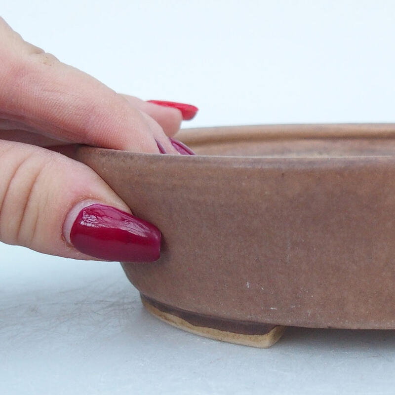 kerámia bonsai tál 15 x 14 x 4 cm, rózsaszínű