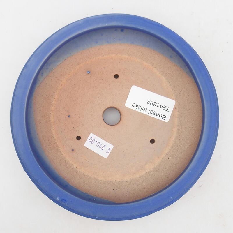 kerámia bonsai tál 16,5 x 16,5 x 4,5 cm, kék színű