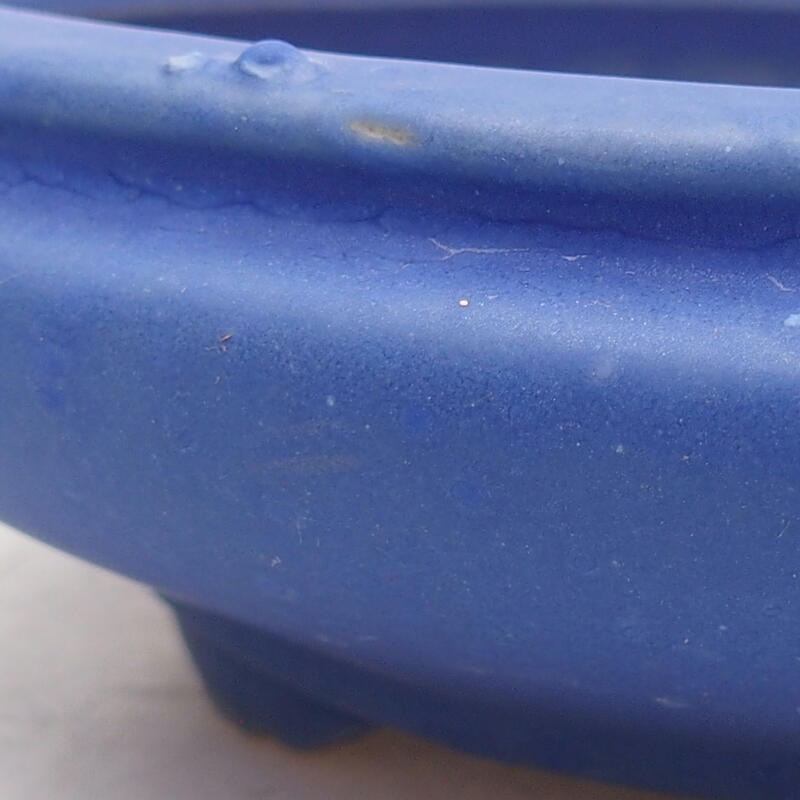 kerámia bonsai tál 16,5 x 16,5 x 4,5 cm, kék színű