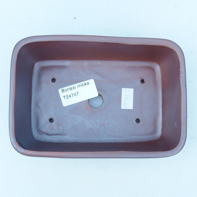 Kerámia bonsai tál 16 x 11 x 5,5 cm, fém színben