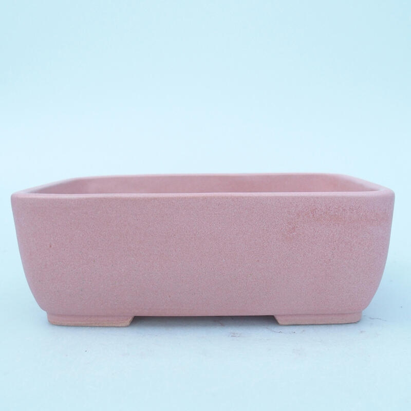 kerámia bonsai tál 16 x 11 x 5,5 cm, rózsaszínű
