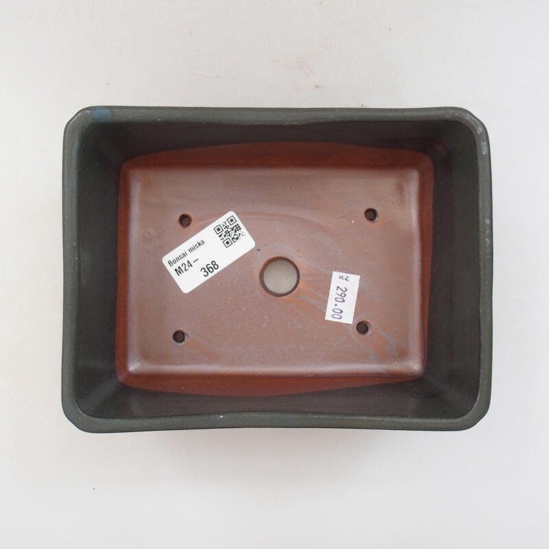 kerámia bonsai tál 16 x 12 x 5,6 cm, szürke