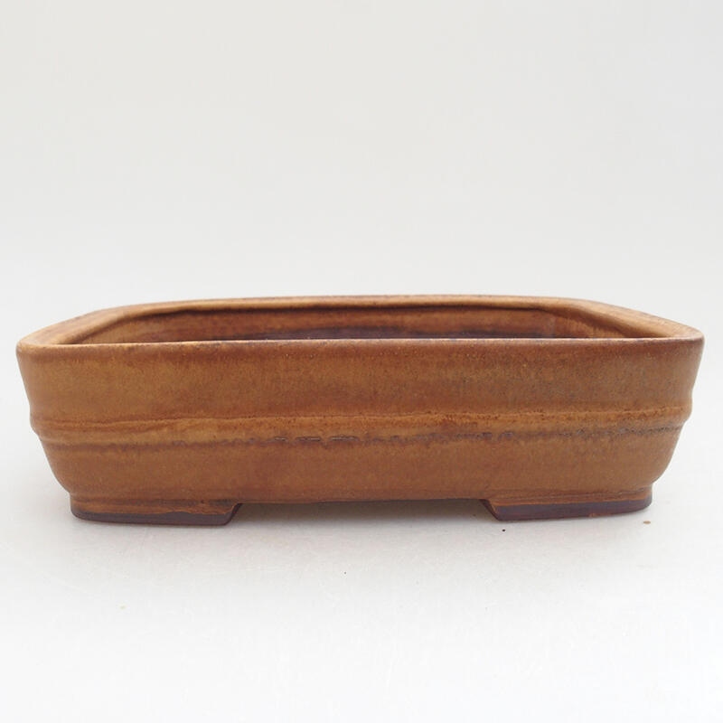 Kerámia bonsai tál 17,5 x 14,5 x 5 cm, rózsaszínű