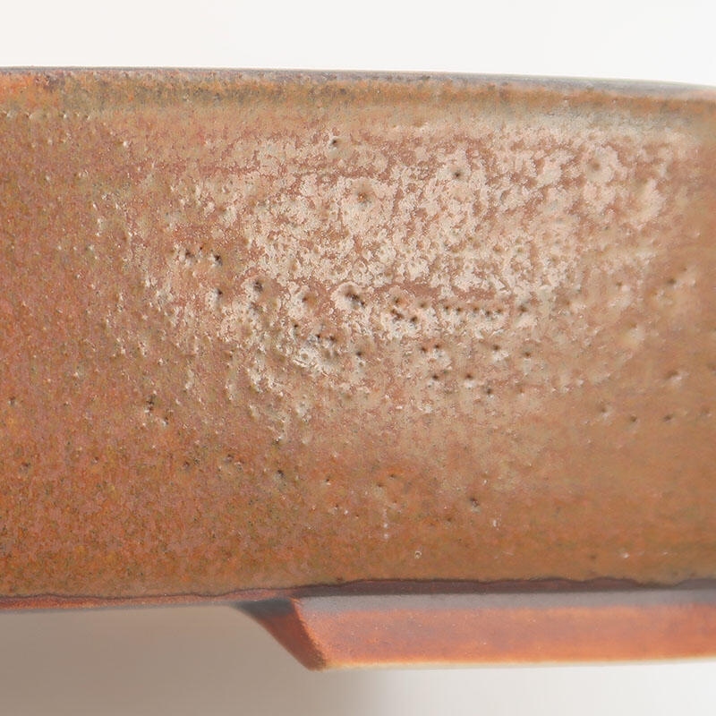 kerámia bonsai tál 17,5 x 14 x 4,5 cm, barna