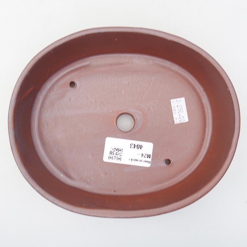 Kerámia bonsai tál 17,5 x 14 x 4 cm, fém színben