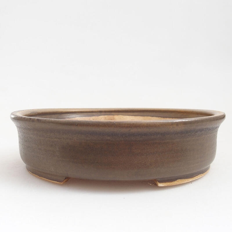 kerámia bonsai tál 17,5 x 16 x 4,5 cm, barna