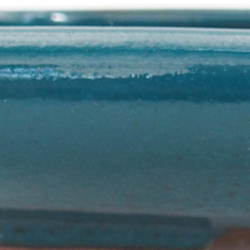 Bonsai kerámia tál 17 x 13,5 x 3,5 cm, zöld