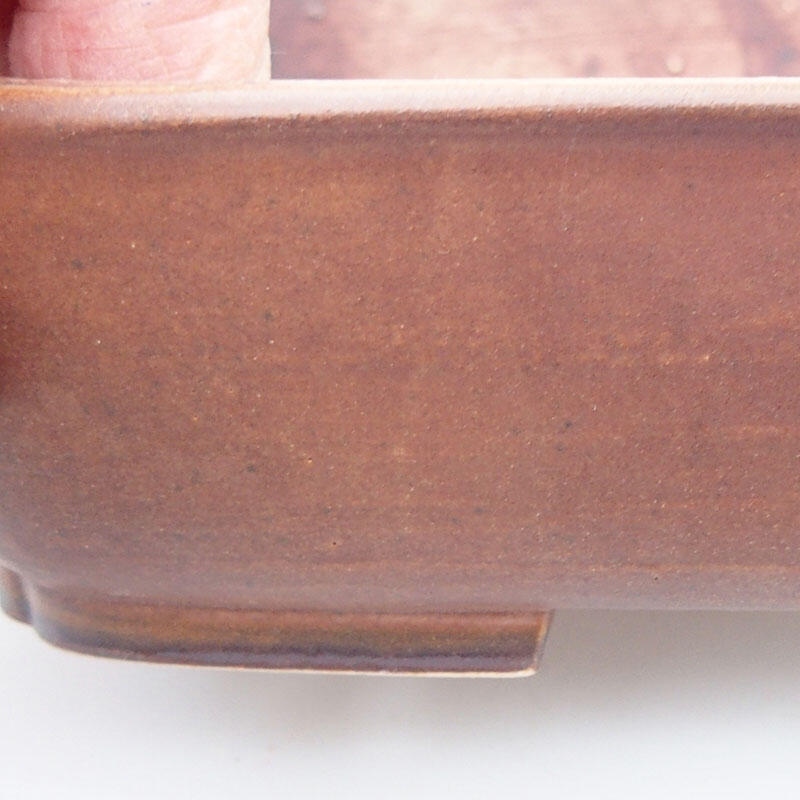 kerámia bonsai tál 17 x 13 x 4,5 cm, barna