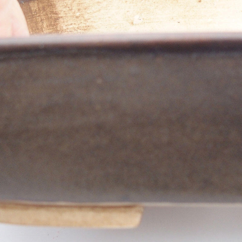 kerámia bonsai tál 17 x 13 x 4,5 cm, barna