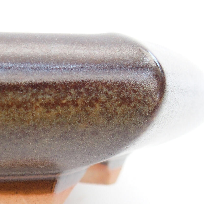 kerámia bonsai tál 17 x 14 x 3,5 cm, barna