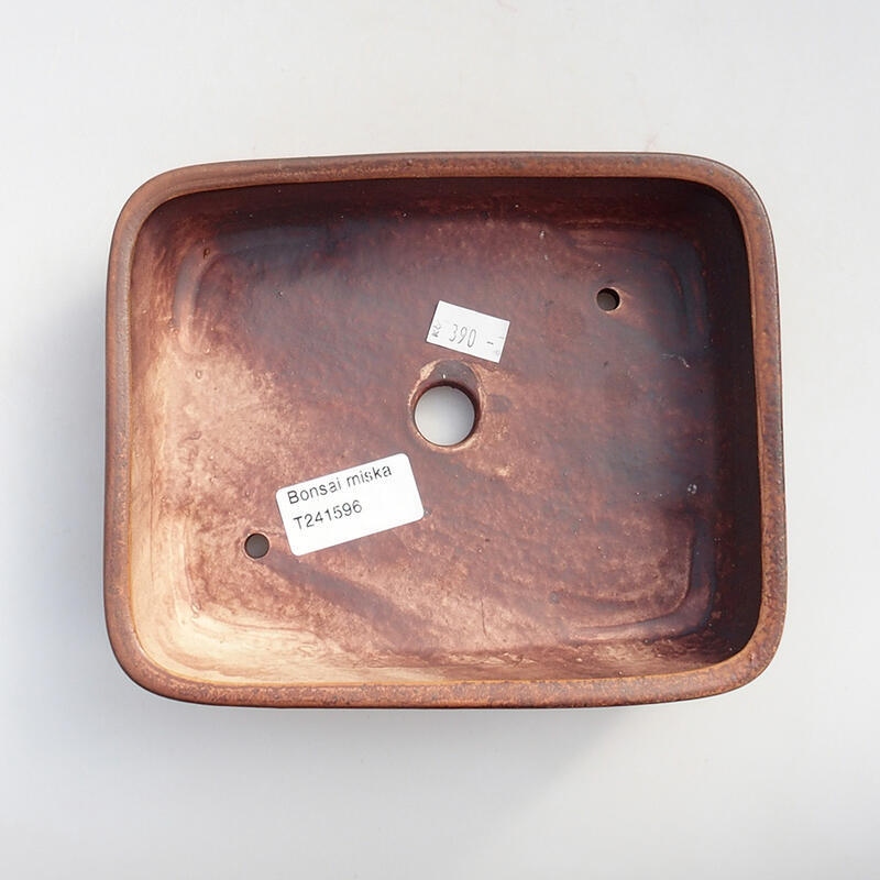 kerámia bonsai tál 17 x 14 x 4,5 cm, barna