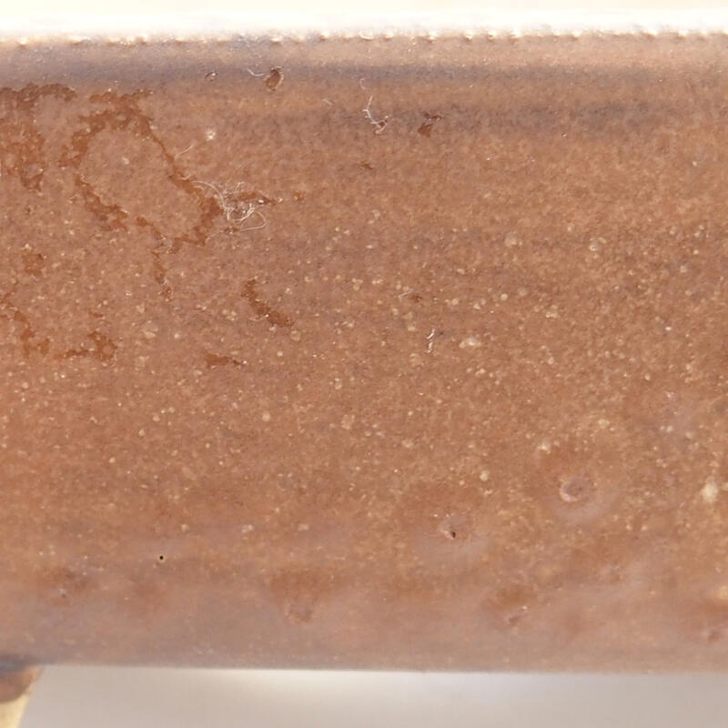 kerámia bonsai tál 17 x 14 x 4,5 cm, barna