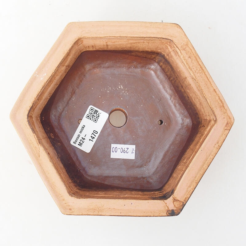 kerámia bonsai tál 17 x 15 x 6 cm, rózsaszínű