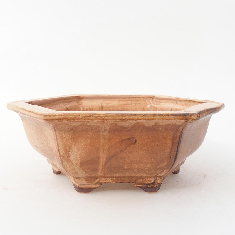 kerámia bonsai tál 17 x 15 x 6 cm, rózsaszínű