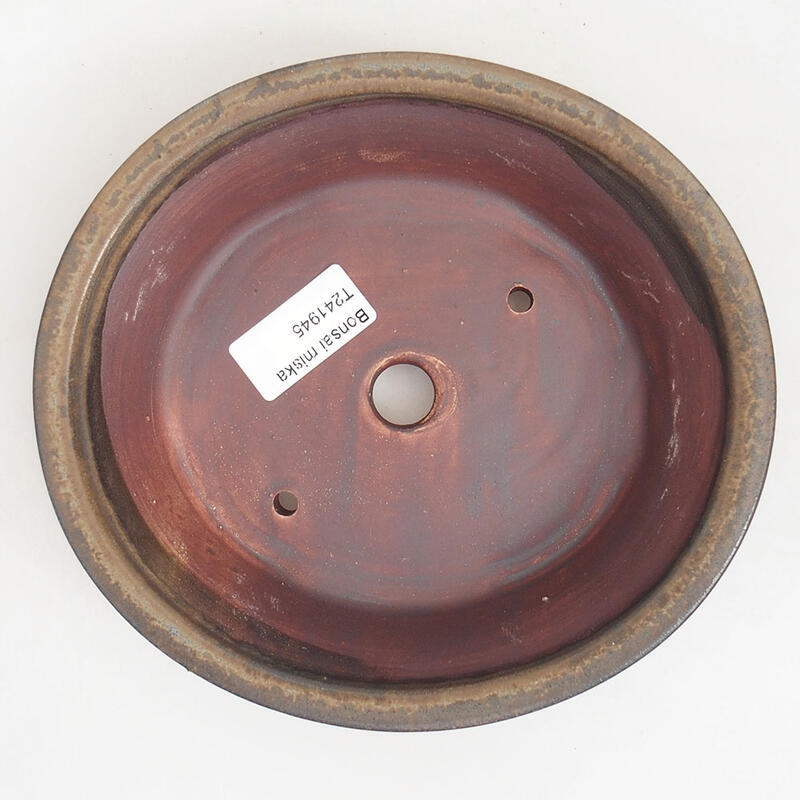 kerámia bonsai tál 18,5 x 17 x 4,5 cm, barna