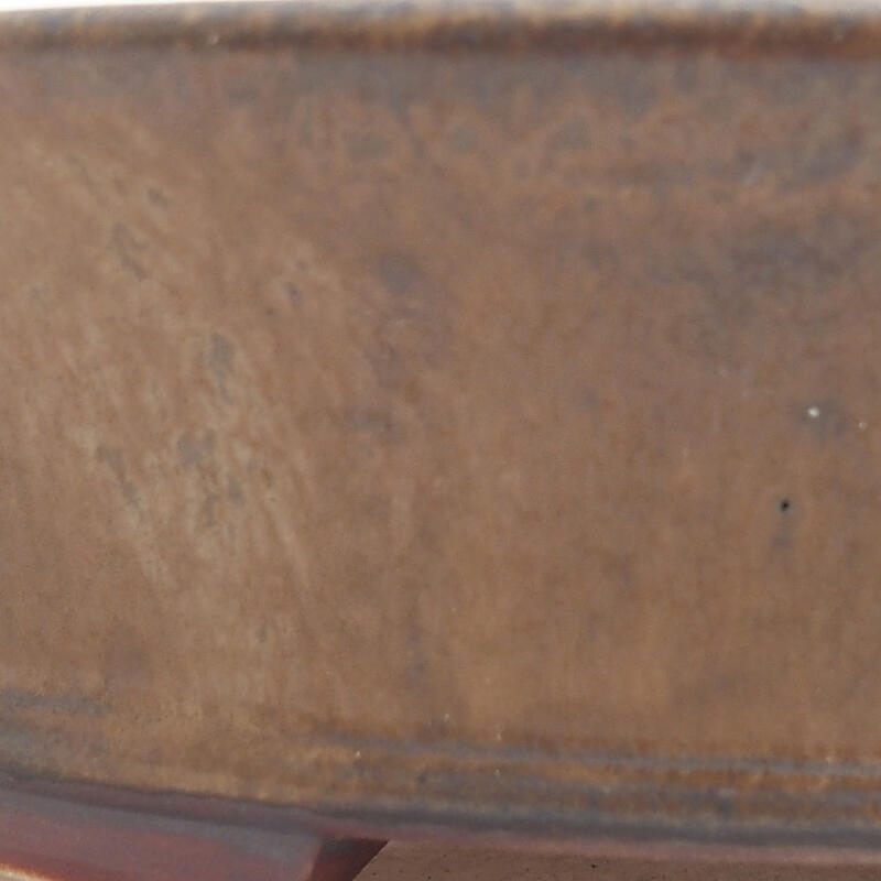 kerámia bonsai tál 18,5 x 17 x 4,5 cm, barna