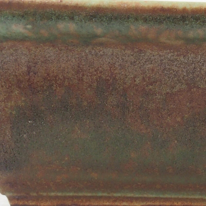 kerámia bonsai tál 18 x 13,5 x 4 cm, zöld