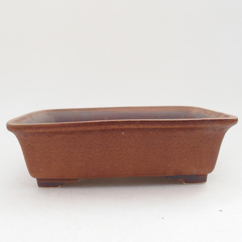 kerámia bonsai tál 18 x 14 x 5,5 cm, barna